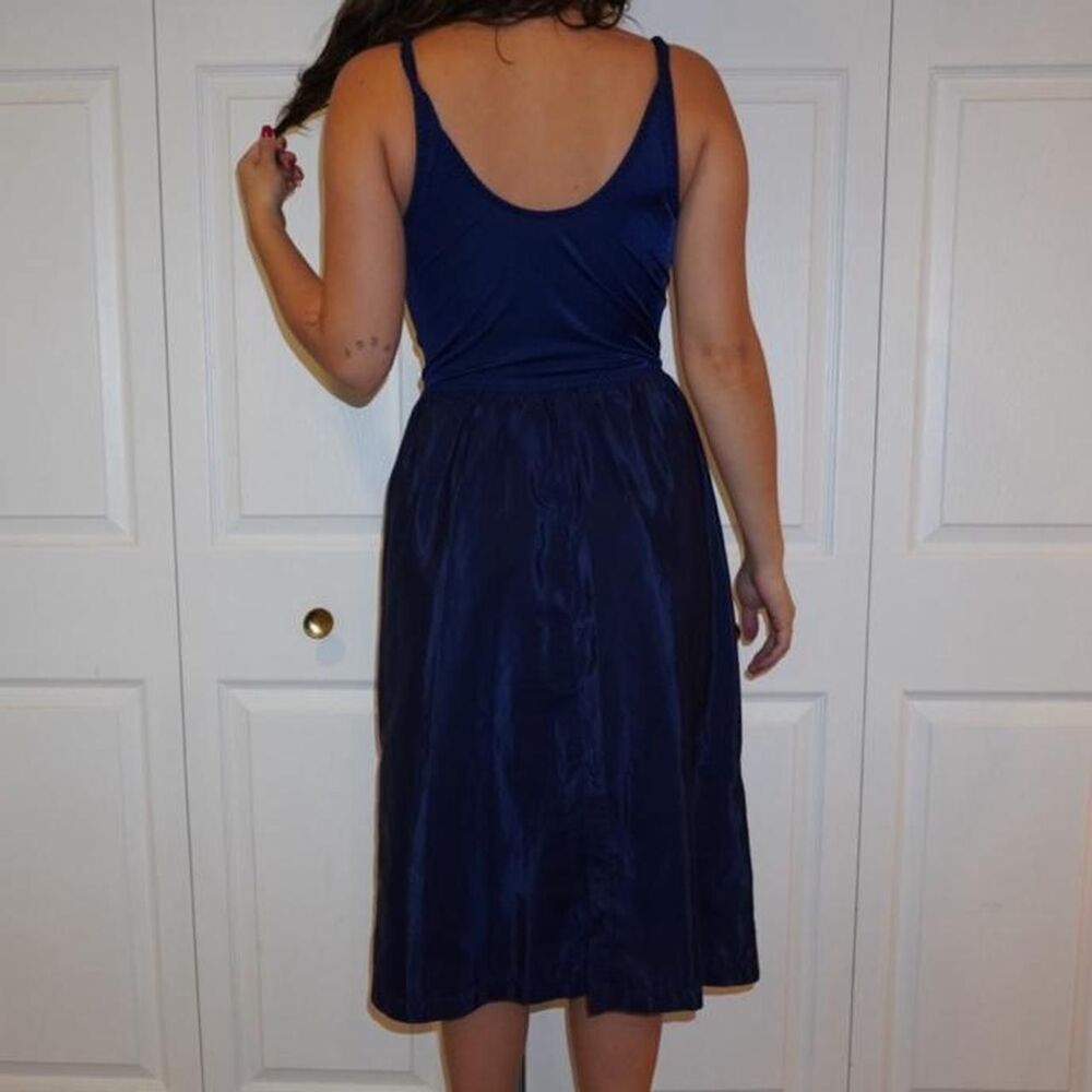 Olga Women's Blue and Navy Dress - Picture 5 of 8